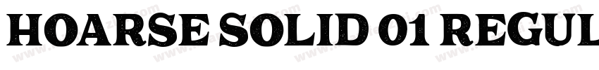 Hoarse Solid 01 Regular字体转换
